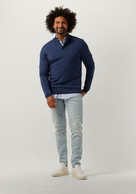 Blauwe GENTI Trui K9153-1260 - large