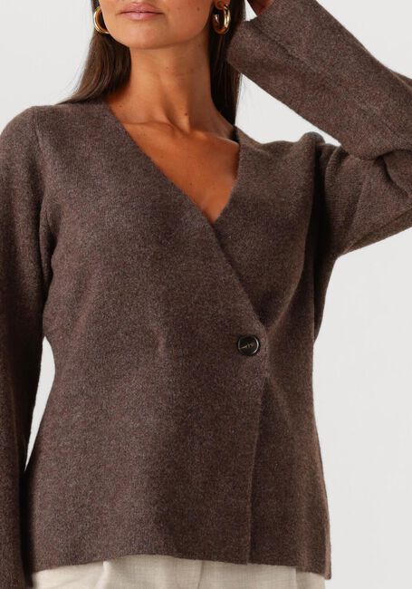 Bruine NEO NOIR Trui MARIE LOUISE KNIT CARDIGAN - large