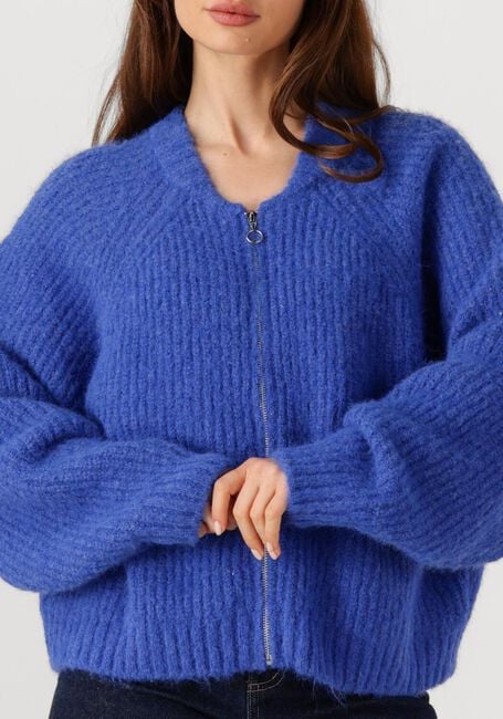 Blauwe EDITED Vest RANI BOMBER CARDIGAN - large