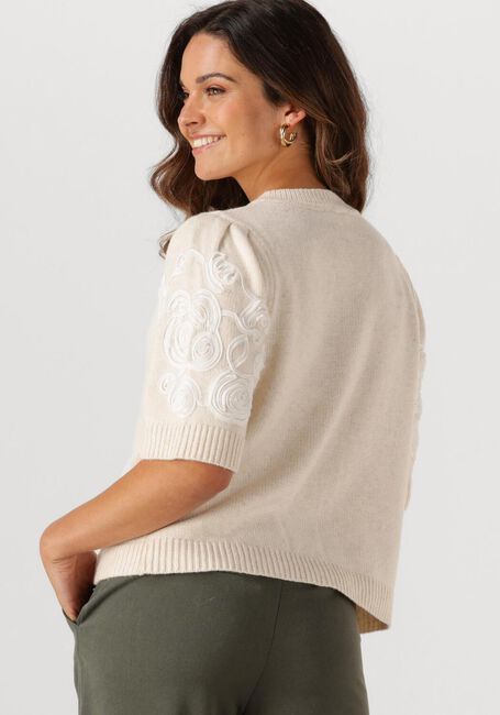 Ecru OBJECT Trui OBJJANE 2/4 RE KNIT CARDIGAN - large