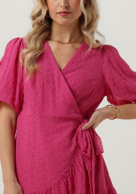 Roze Y.A.S. Mini jurk YASVILMA 3/4 WRAP DRESS - large