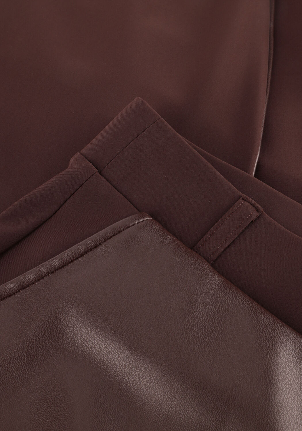 Bruine STUDIO ANNELOES Pantalon ANNE FAUX LEAHTER TROUSERS - large