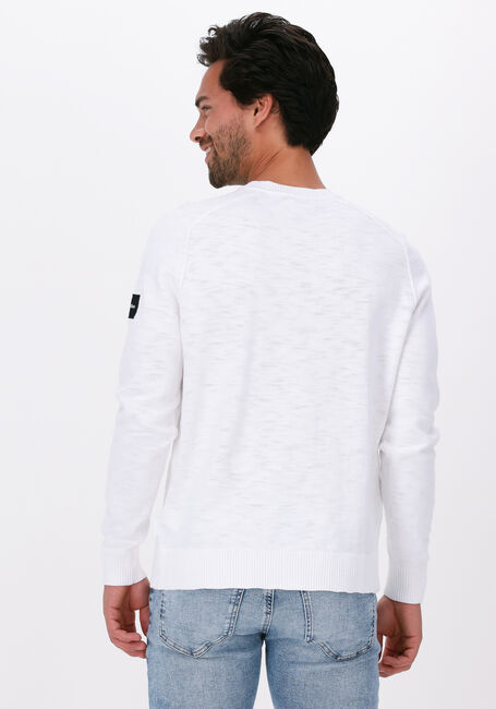 Witte CALVIN KLEIN Trui SLUB TEXTURE SWEATER - large