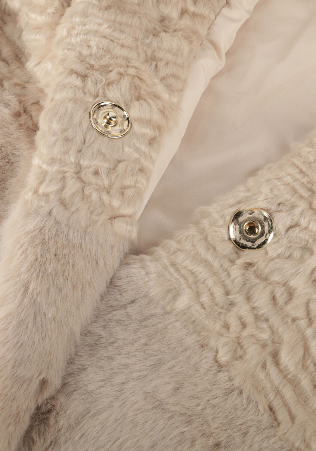 Beige FREEBIRD Faux fur jas OLISA - large