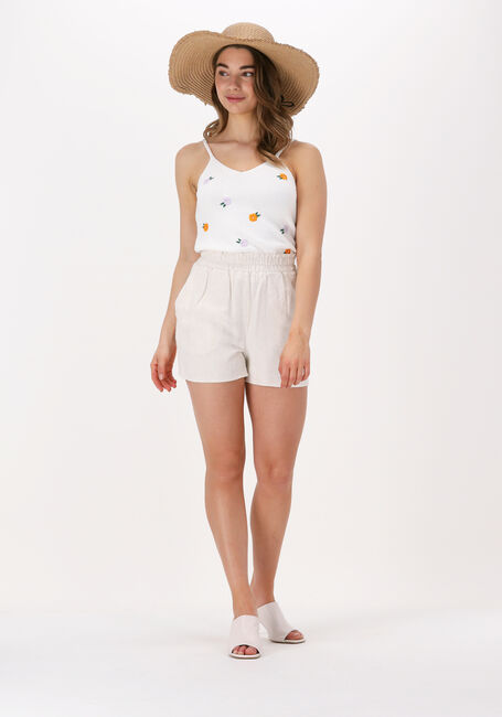 Beige Y.A.S. Korte broek YASVIGGI HW SHORTS - large