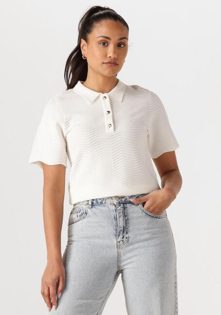 Gebroken wit NEO NOIR Top SOKO WAVE KNIT TEE - large