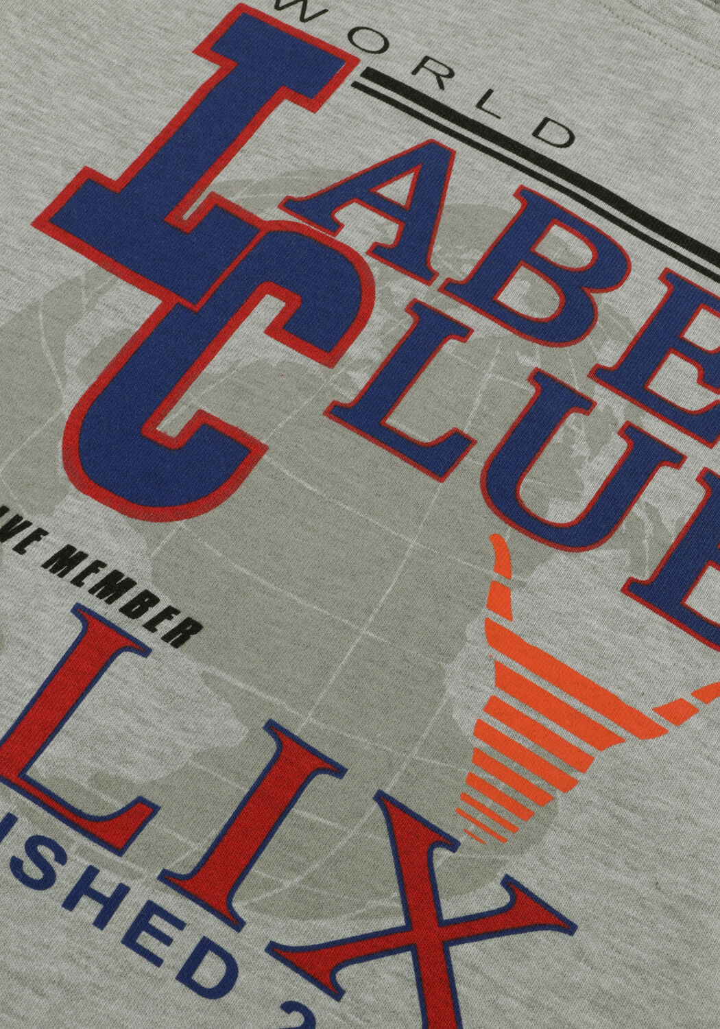 Grijze ALIX MINI T-shirt KNITTED FANCY ARTWORK LONG SLEEVE - large