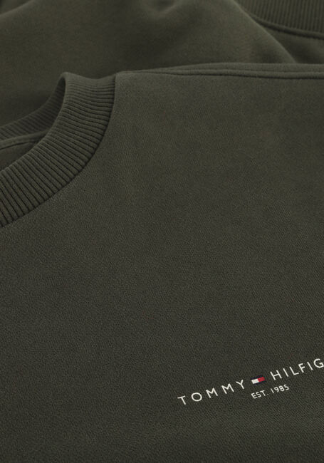 Donkergroene TOMMY HILFIGER Sweater MINI CORP C-NECK SWEATSHIRT - large