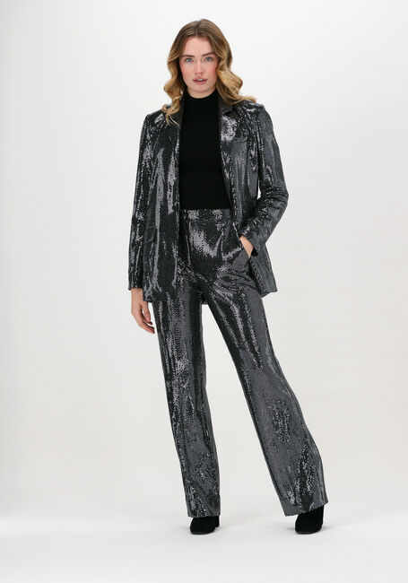 Zilveren SECOND FEMALE Flared broek FONTAINE NEW TROUSERS - large