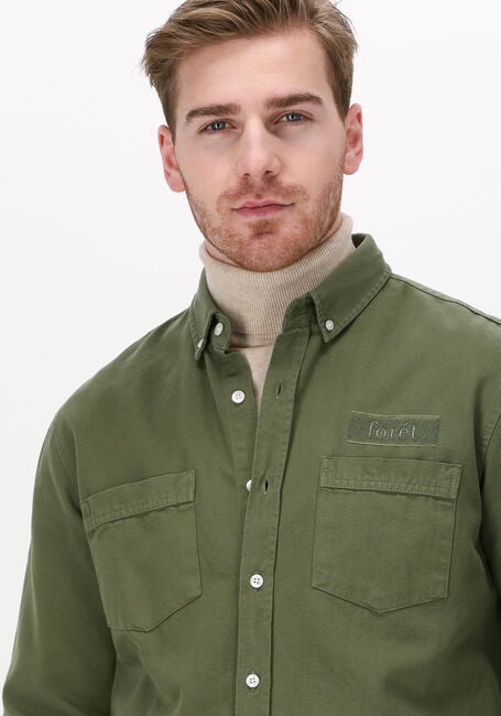 Donkergroene FORÉT Overshirt BEAR - large
