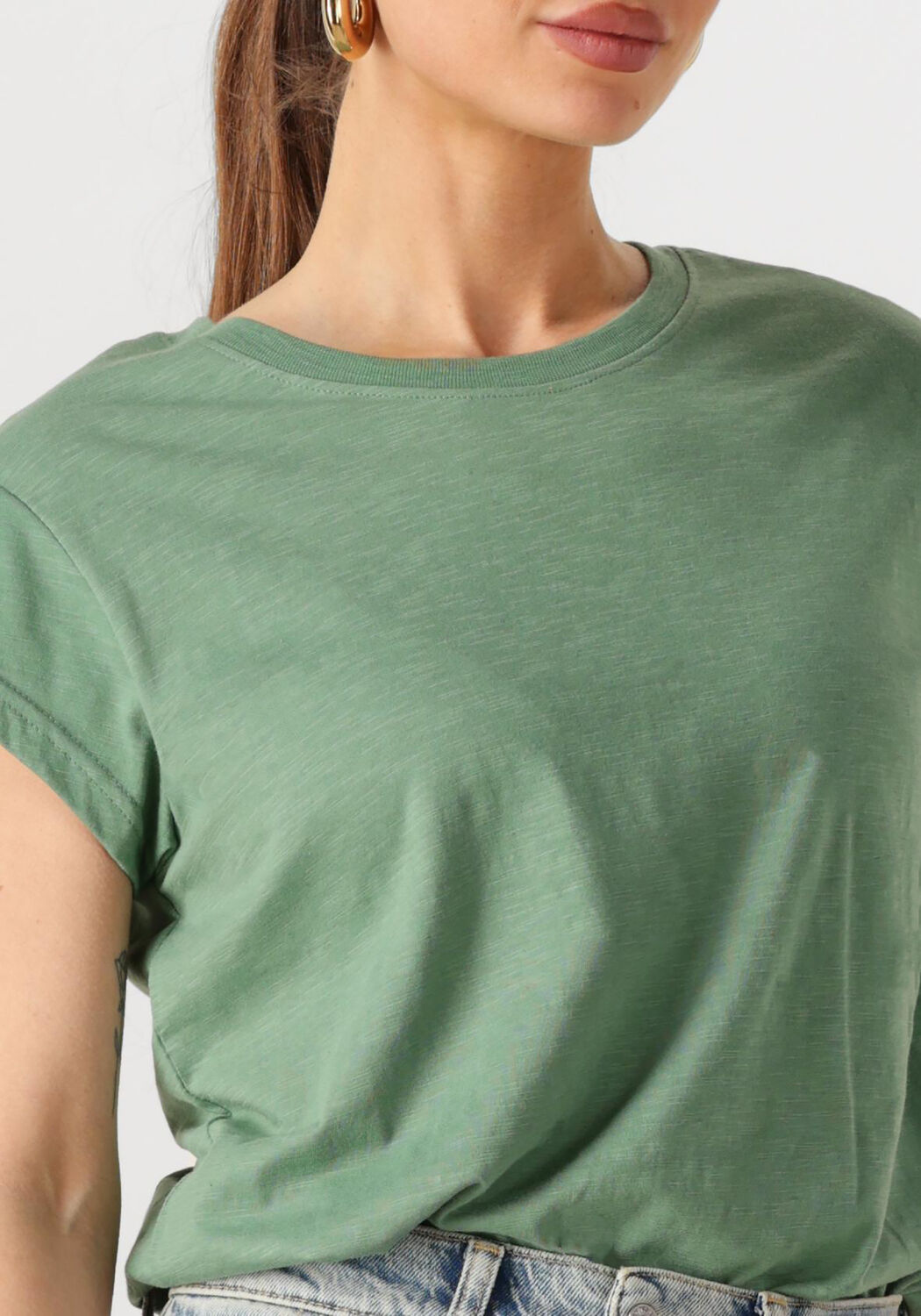 MINUS Dames Tops & T-shirts Leti Tee Groen