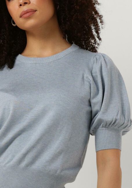 Lichtblauwe MINUS Top LIVA KNIT TEE - large