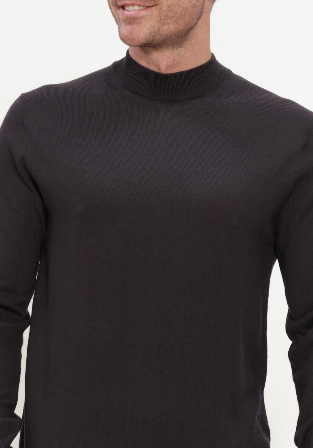 Bruine STEFANO LAURAN Trui TURTLE NECK MERINO - large