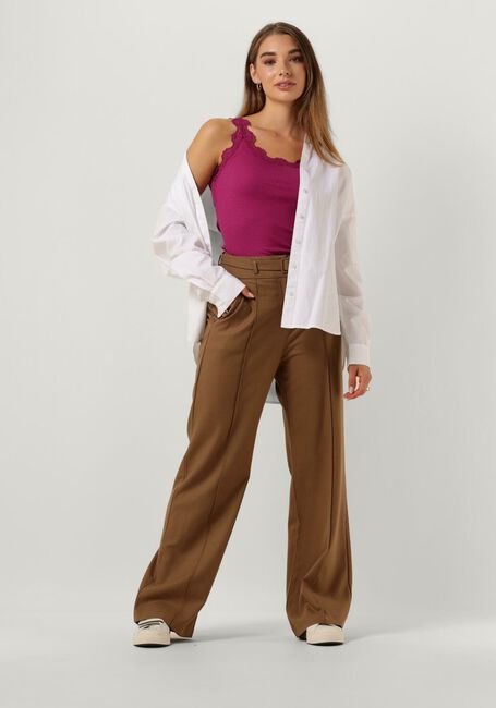 Roze ROSEMUNDE Top BABETTE SILK TOP W/ LACE - large