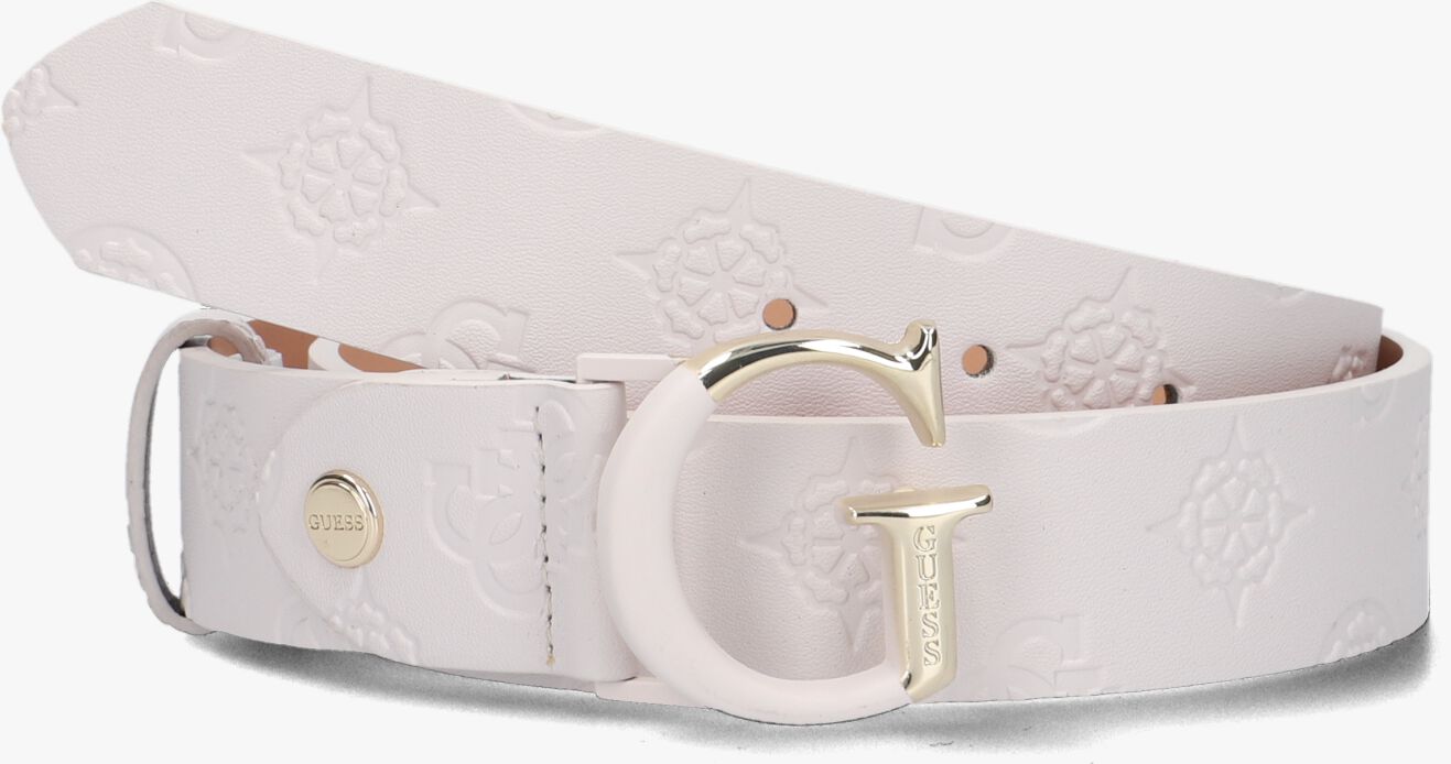 meteoor bezig Vergadering Witte GUESS Riem ADJUSTABLE BELT | Omoda