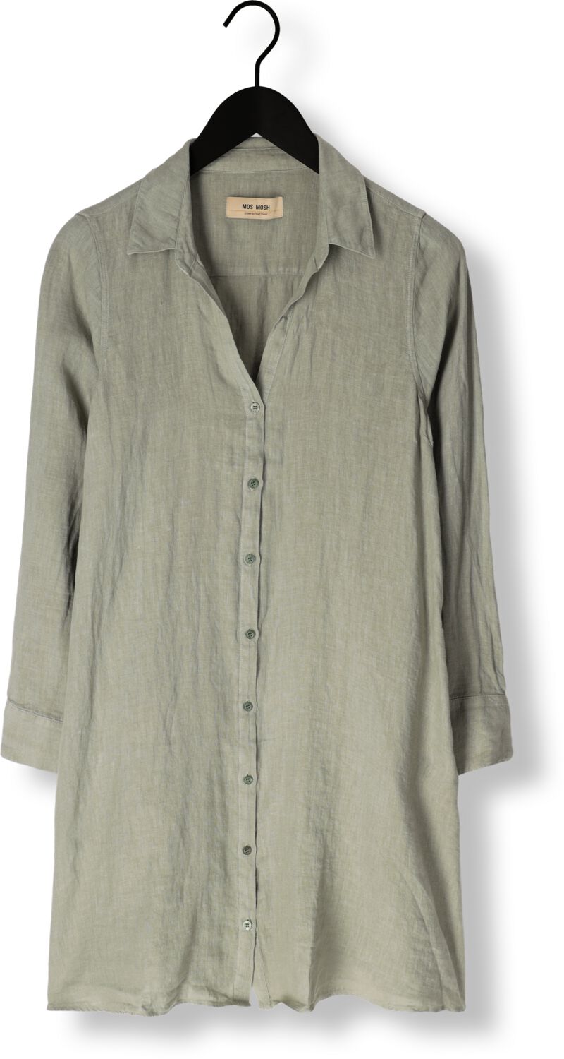 MOS MOSH Dames Jurken Mmrielle Linen Dress Groen
