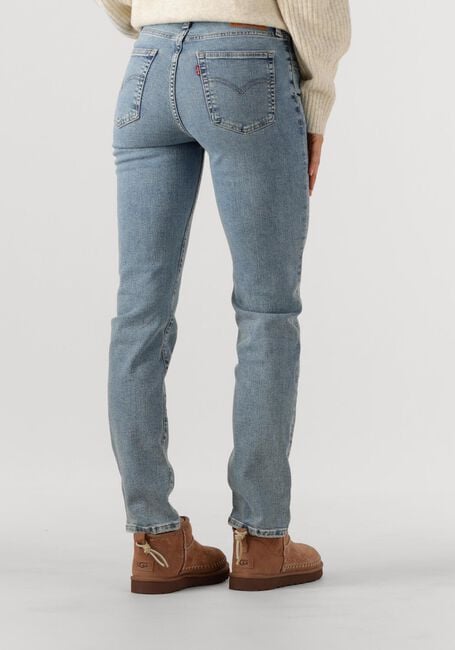 Lichtblauwe LEVI'S Slim fit jeans 724 HIGH RISE STRAIGHT BLUE WAVE LIGHT - large