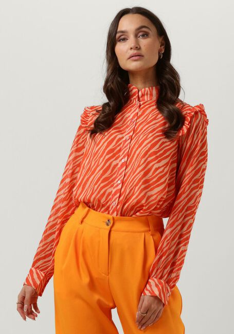 Oranje NOTES DU NORD Blouses GENNY RECYCLED SHIRT - large