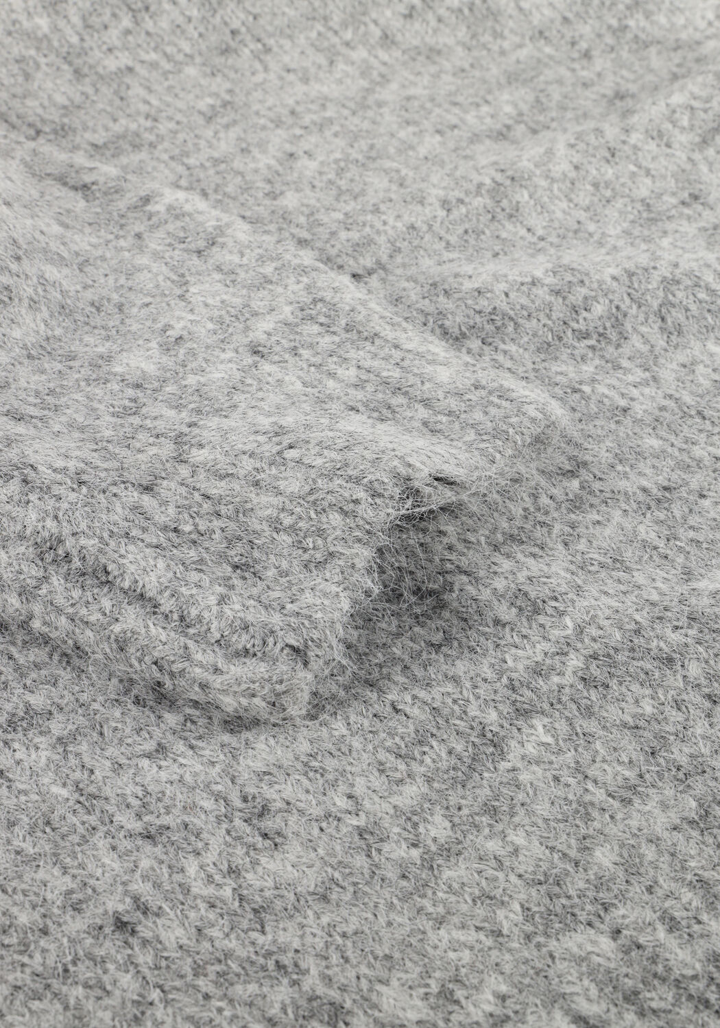 Lichtgrijze OBJECT Trui OBJSAGGIA LS LO PULLOVER - large