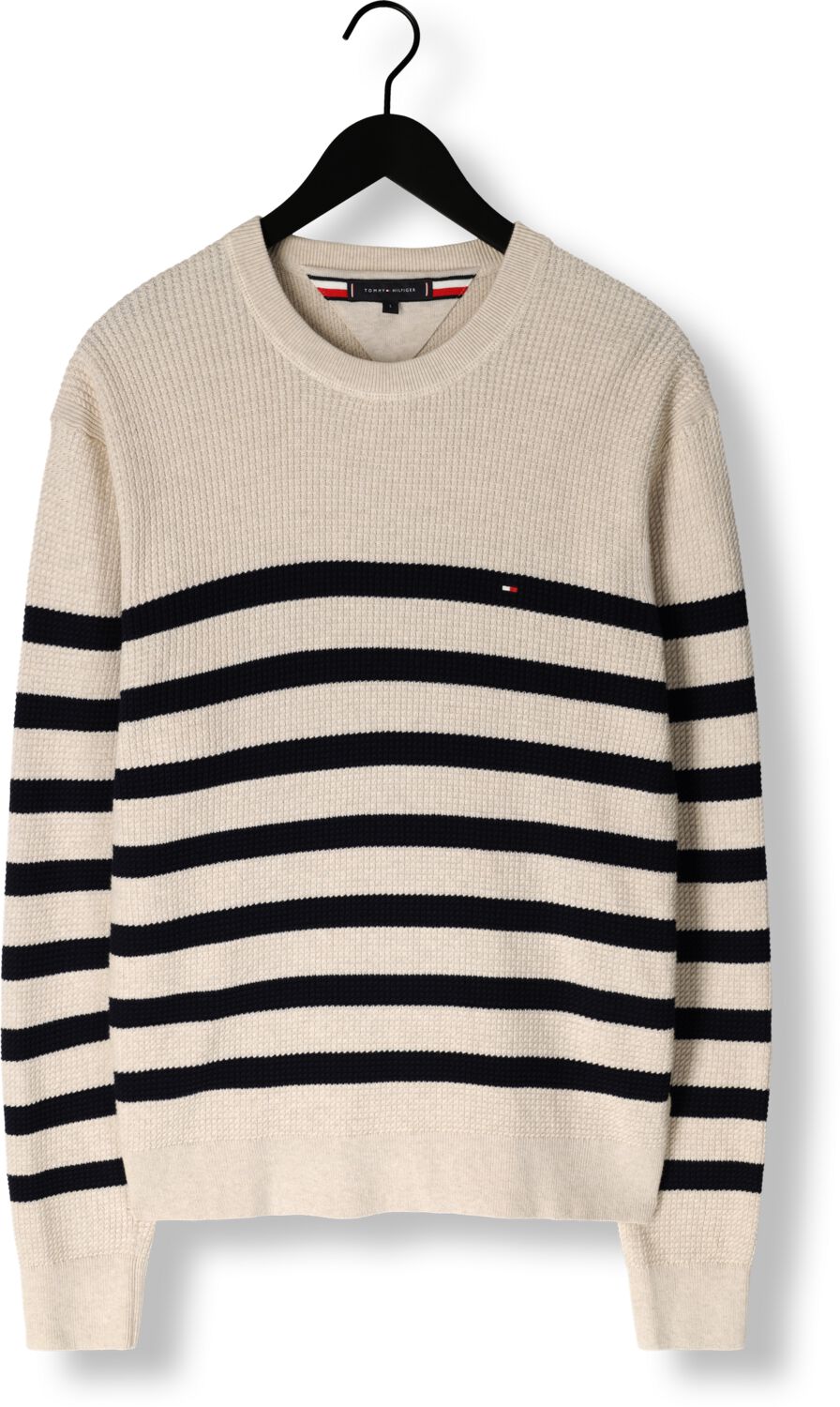 TOMMY HILFIGER Heren Truien & Vesten Structure Crew Nk Beige
