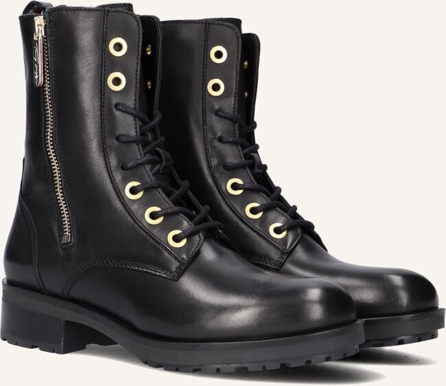 Zwarte TOMMY HILFIGER Veterboots TH ESSENTIALS BIKER BOOT Zwarte TOMMY HILFIGER Veterboots TH ESSENTIALS BIKER BOOT - large