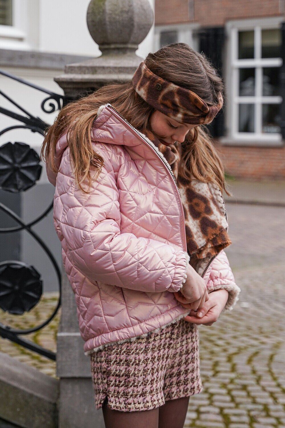 Roze LIKE FLO Gewatteerde jas AIMEE - large