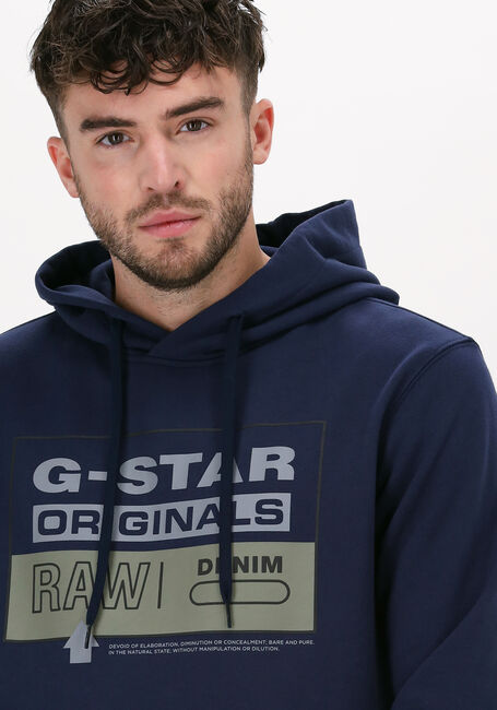 Donkerblauwe G-STAR RAW Sweater ORIGINALS HDD SW - large