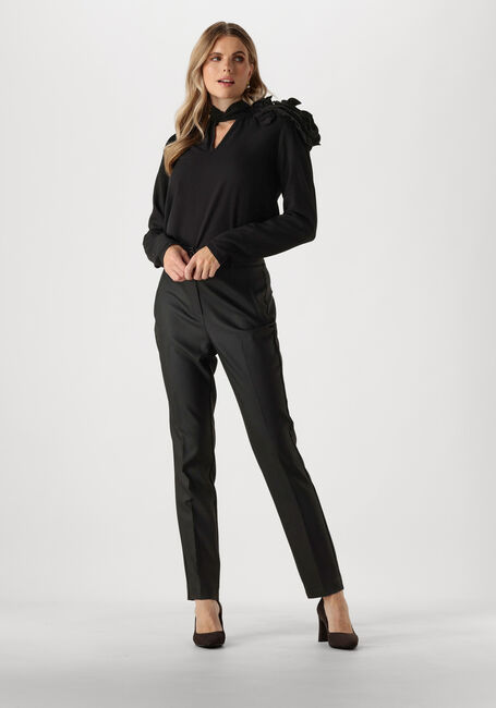 Zwarte JANSEN AMSTERDAM Blouses S181 BLOUSE ARLETTE - large