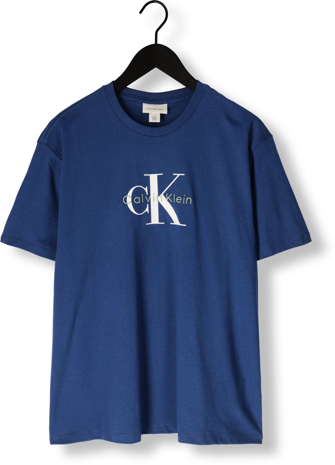 CALVIN KLEIN Heren Polo's & T-shirts Ss Hero Monologo Tee 20s Blauw