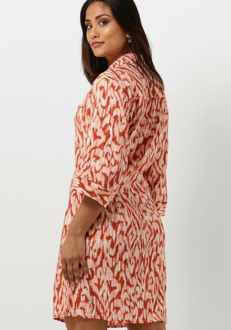Oranje MSCH COPENHAGEN Mini jurk MSCHORLENA LADONNA 3/4 SHIRT DRESS AOP - large