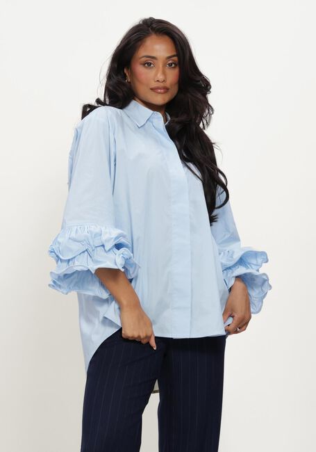 Lichtblauwe CO'COUTURE Blouses HALENCC FLARE SHIRT - large