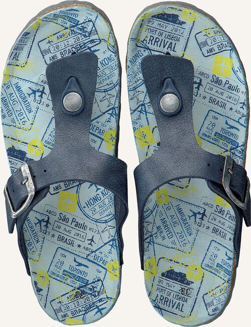 Blauwe BRAQEEZ Teenslippers 418070 Blauwe BRAQEEZ Teenslippers 418070 - large