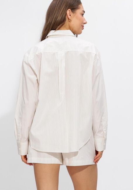 Witte CALVIN KLEIN Blouses YARNDYE COTTON POPLIN RELAXED SH - large