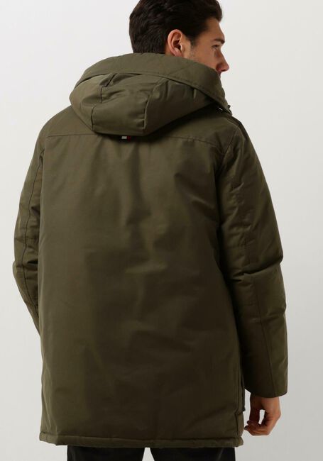 Donkergroene TOMMY HILFIGER Parka's ROCKIE NON FUR DOWN PARKA - large