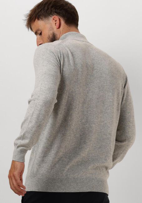 Grijze PROFUOMO Trui PULLOVER HALF ZIP BUTTON - large