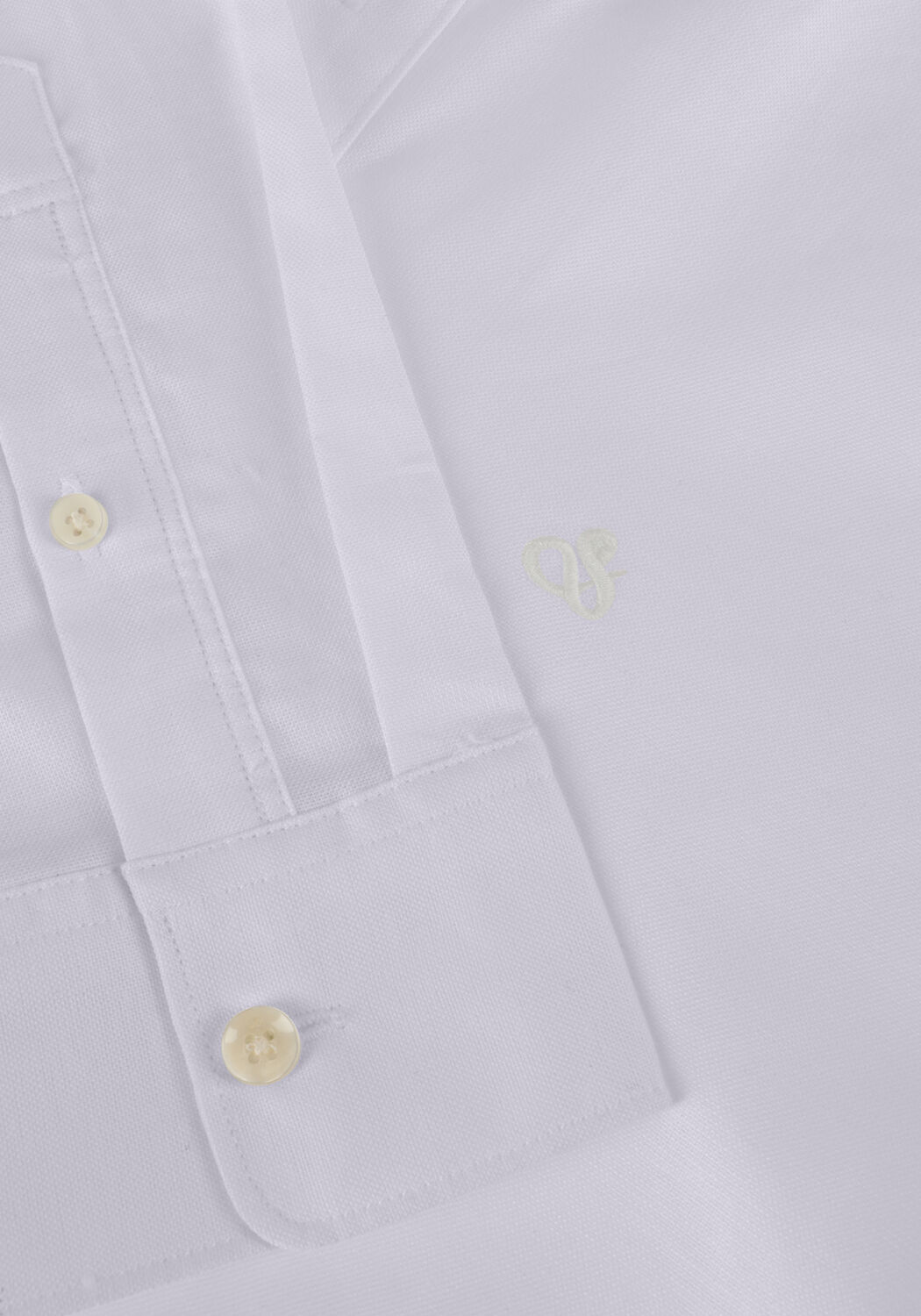 Witte SCOTCH & SODA Casual overhemd OXFORD SOLID - large