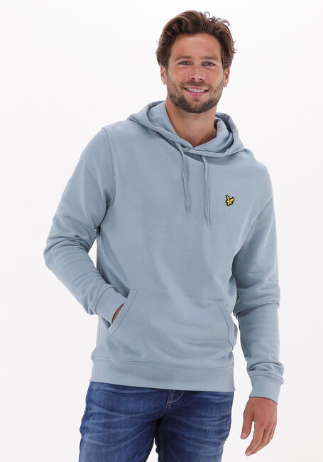 Lichtblauwe LYLE & SCOTT Truien/vesten PULLOVER HOODIE - large