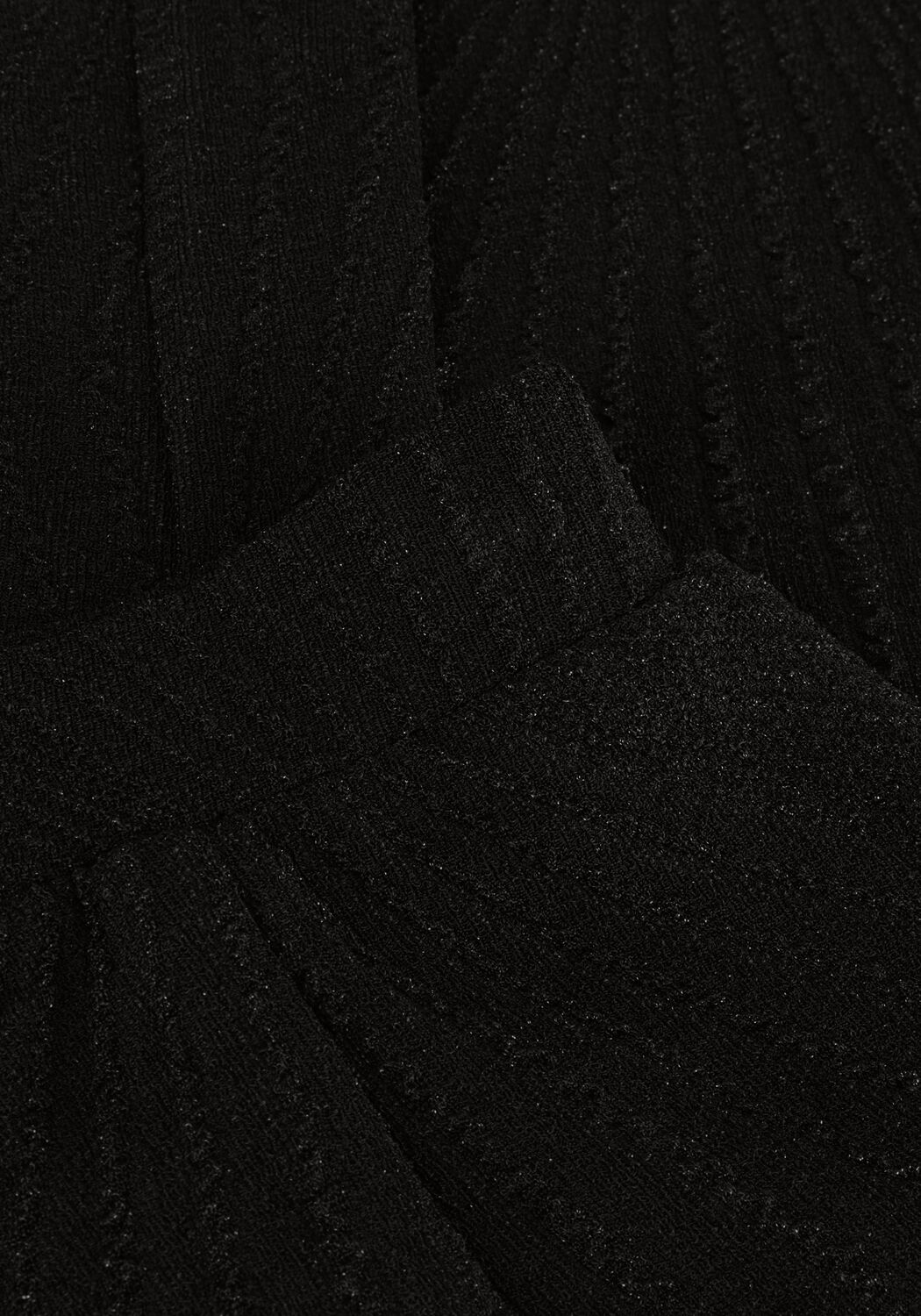 Zwarte ALIX THE LABEL Pantalon LADIES KNITTED LUREX PANTS - large