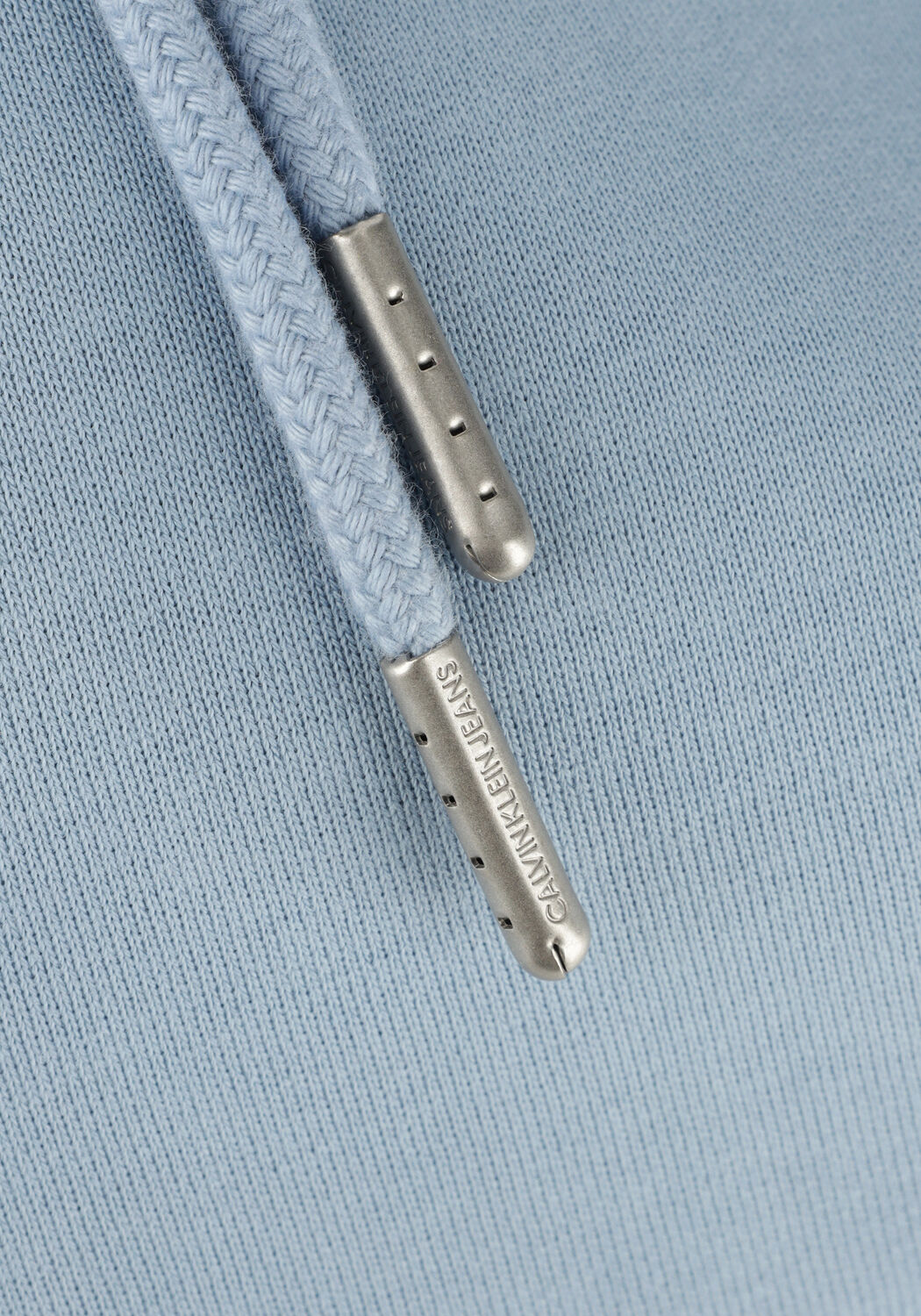 Blauwe CALVIN KLEIN Sweater MONOLOGO SLEEVE BADGE HOODIE - large