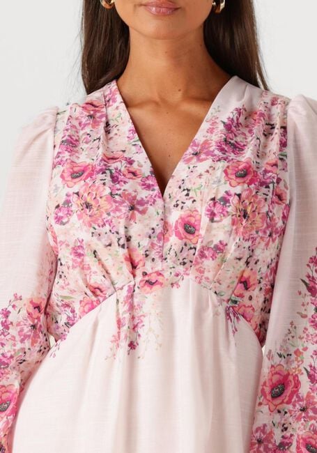Lichtroze NEO NOIR Maxi jurk SILFI FLOWER PRINT DRESS - large