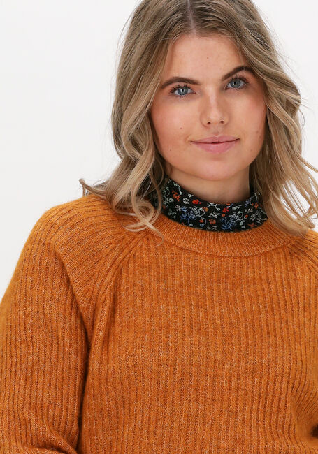 Bruine SELECTED FEMME Trui SLFSTAR LS KNIT RIB STRIP X-MA - large
