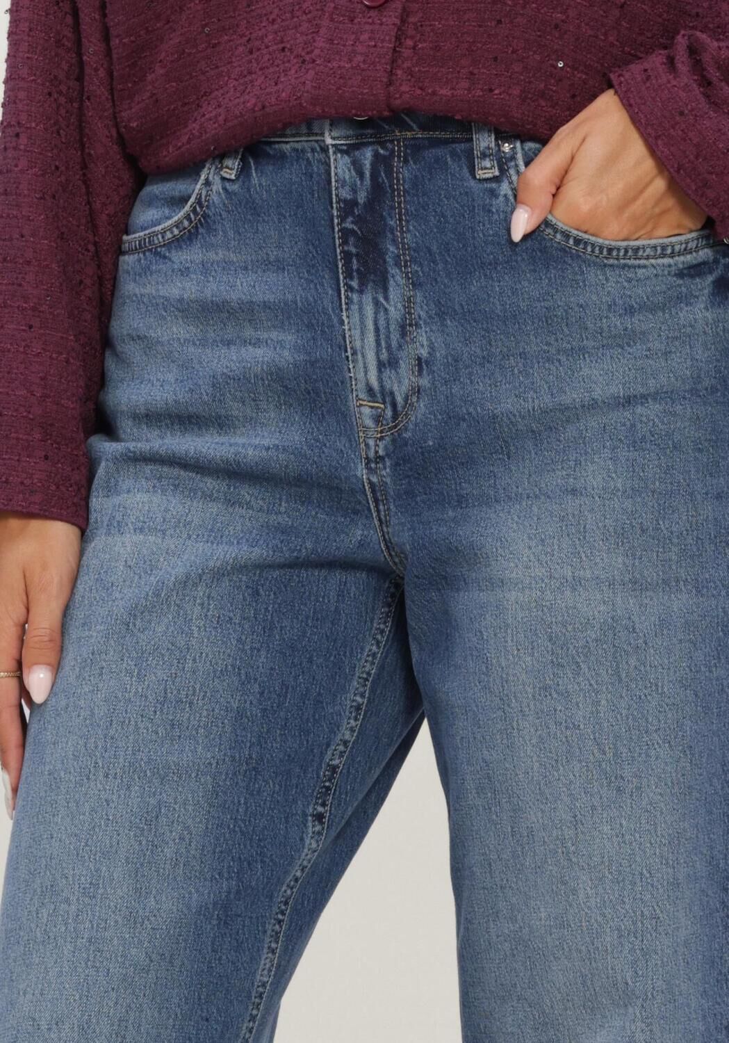 Blauwe STUDIO ANNELOES Mom jeans Lexie denim trousers - large