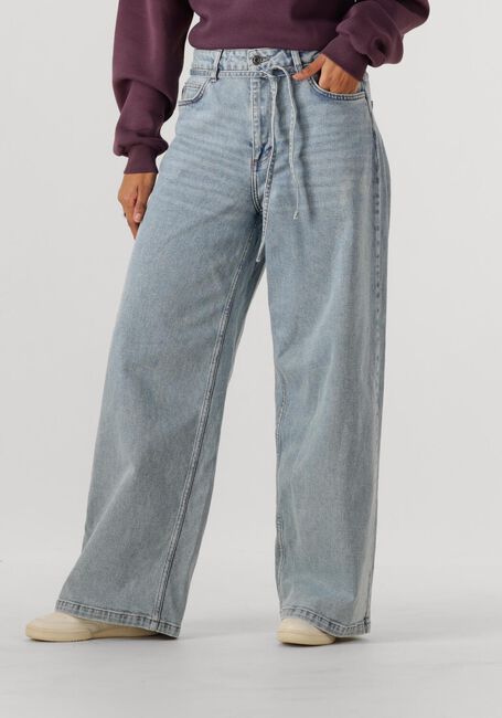 Lichtblauwe MODSTRÖM Wide jeans ISOLDEMD SOLID PANTS - large