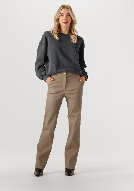 Antraciet ALIX THE LABEL Sweater LADIES KNITTED ACID WASHED SWEATER - large