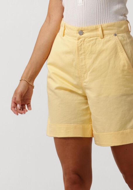 Gele VANILIA Broeken LINEN PANTALON - large