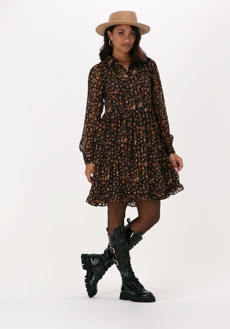 Zwarte Y.A.S. Mini jurk YASLEONORI LS DRESS - large