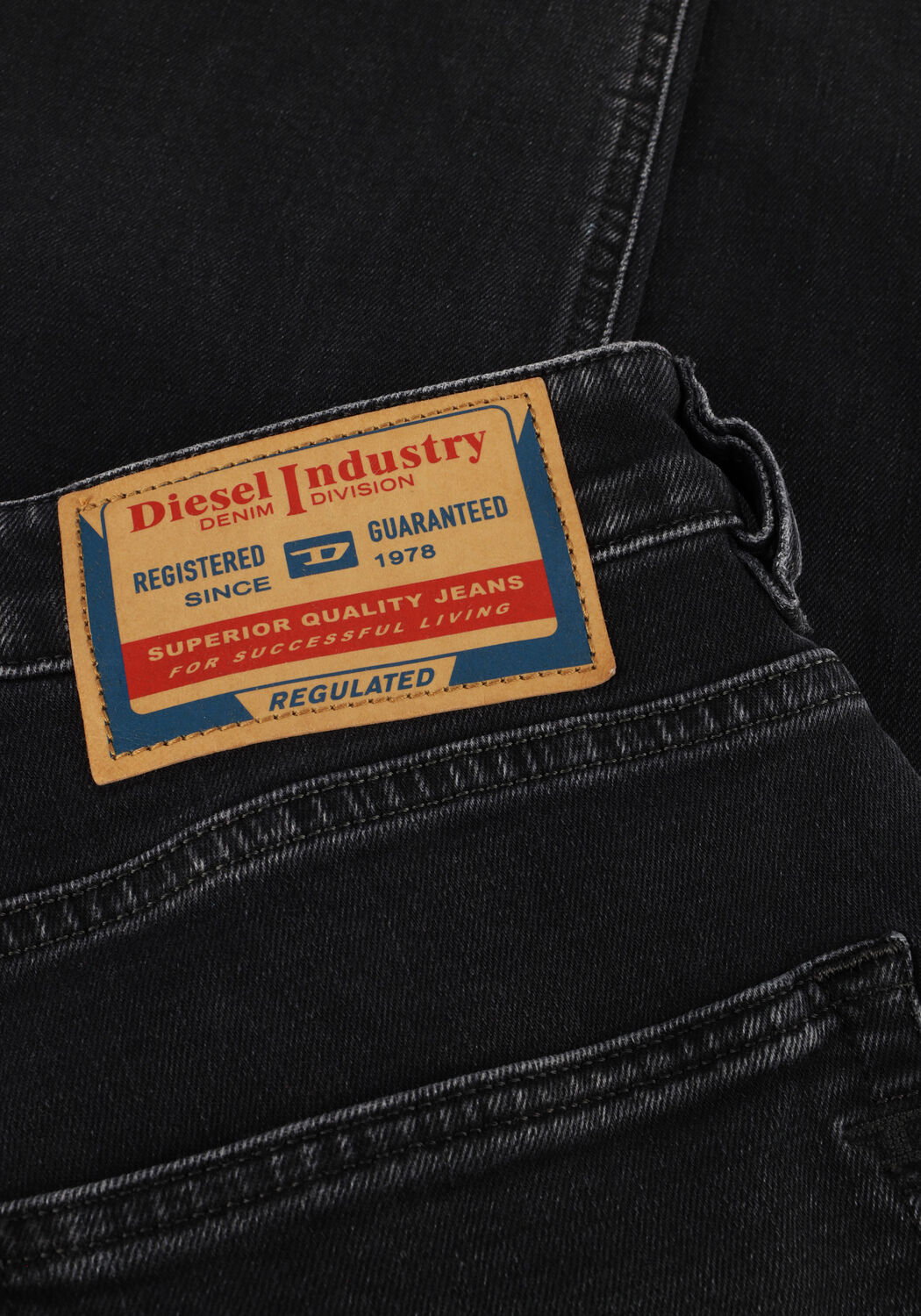 Zwarte DIESEL Straight leg jeans 1988 D-ARK - large