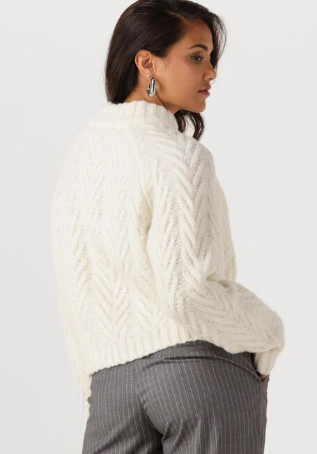 Witte ANOTHER LABEL Trui BECKA KNITTED PULL L/S - large