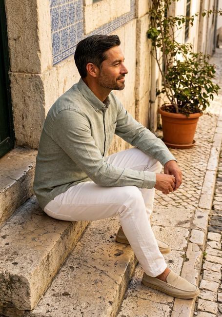 Khaki MATINIQUE Casual overhemd MATROSTOL BD - large