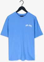 Blauwe COLOURFUL REBEL Polo RBL AMS SMALL CHEST WASHED TEE